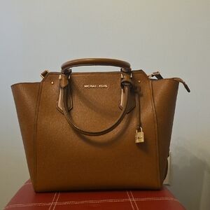 Michael Kors Tan Leather Satchel